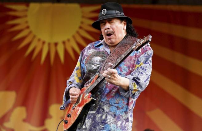 Santana, durante un concierto en el reciente Festival de Jazz de Nueva...