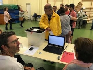 Problemas informáticos en las mesas durante la jornada de votación.