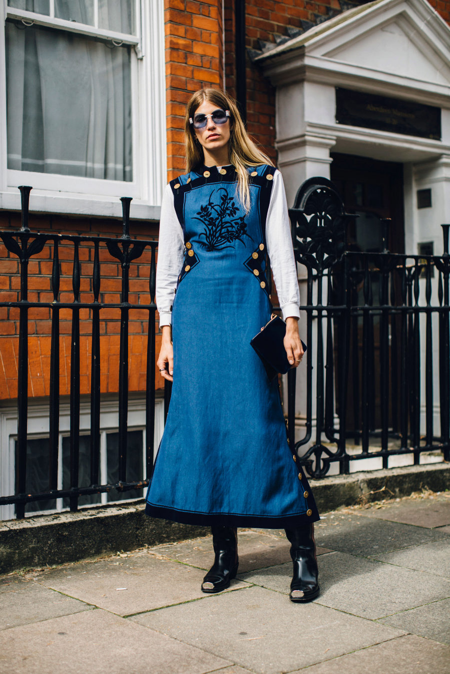Verónica Heilbrunner en la semana de la moda de Londres