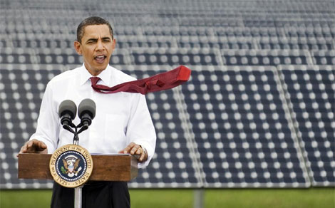 El presidente Obama en el Florida Power & Light's Desoto. | Steve Nesius