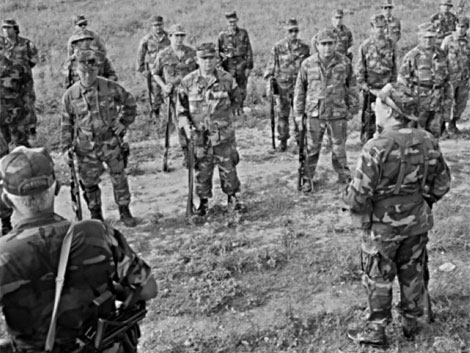 Un grupo de anticastristas se entrenan militarmente. | Archivo