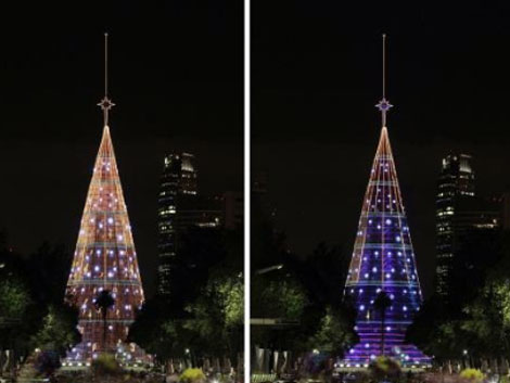 México obtiene el Guinness con un árbol navideño de 110,35 metros de altura  | México 
