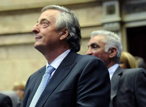 Nstor Kirchner entrando en el Congreso este mes. | AFP