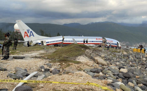 El vuelo de American Airlines 331 tras el accidente. | Reuters