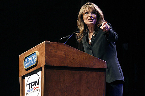 Palin, durante su intervencin. | Reuters