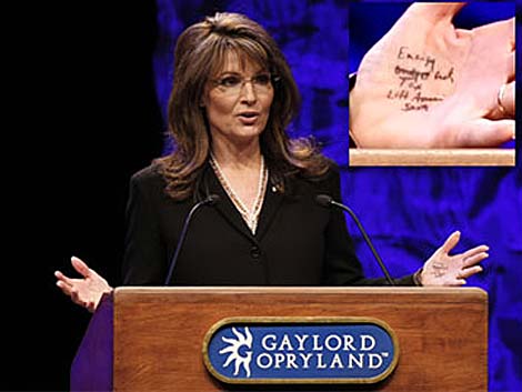 Sarah Palin en su discurso en la convencin del 'Tea Party'. | AP