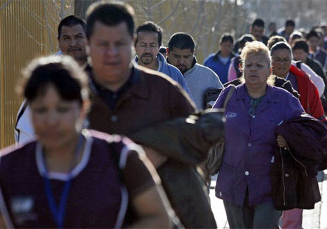 Empleados de las maquiladoras de Ciudad Jurez. | Reuters