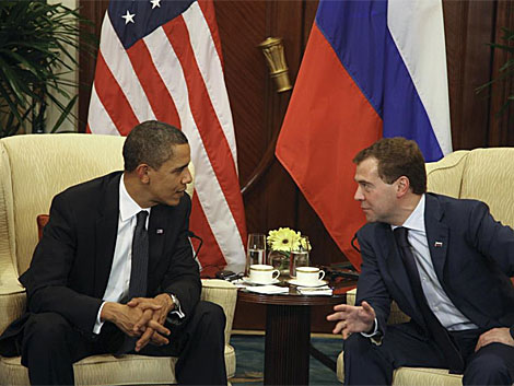 Encuentro de Obama y Medvdev en noviembre de 2009. | AP