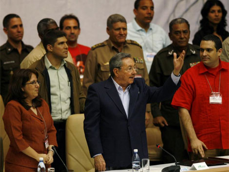 El presidente Raúl Castro momentos antes de pronunciar su discurso. | AP