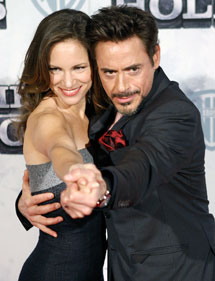 Robert Downey, Jr. y su esposa Susan.