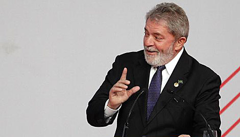 Lula da Silva, este martes en Madrid. | AP