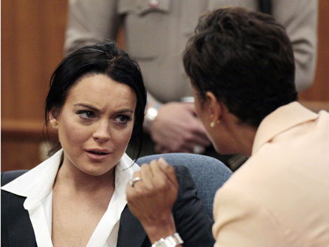 Lindsay Lohan recibe las consecuancias de violar su libertad condicional. |AP