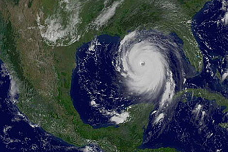 Una imagen de satlite del huracn Katrina, en 2005. | NOAA