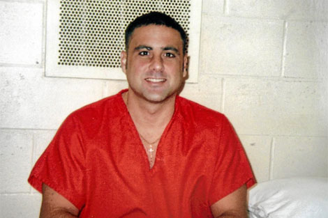 Ibar, condenado en 2000 por participar en un triple asesinato en Florida en 1994, en el corredor.