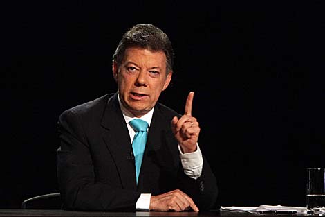 El candidato de La U Juan Manuel Santos. | Efe