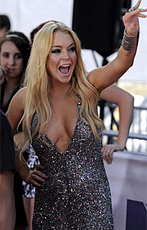 Lindsay Lohan en los MTV Awards. | AP