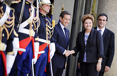Nicolas Sarkozy y Dilma Rousseff, en el Palacio del Elseo. | AFP