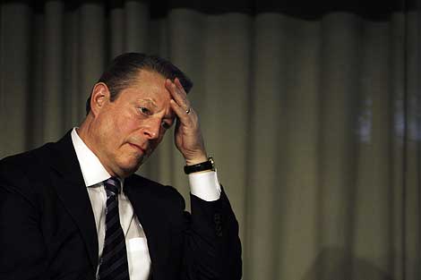 Al Gore gesticula en una cumbre del clima en Copenhague. | Ap