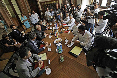Los dos cancilleres se reunieron el martes por la maana en La Habana. | Reuters