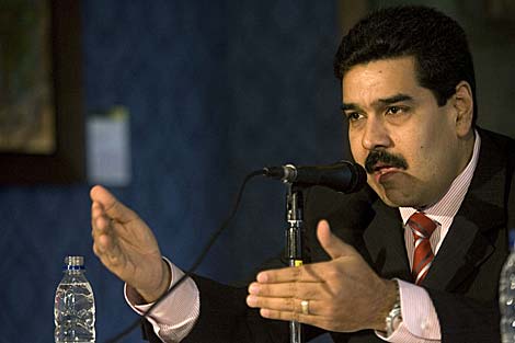 El canciller venezolano, Nicols Maduro, anuncia la reaccin de su Gobierno. | Efe