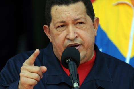El presidente venezolano, Hugo Chvez, en una reciente aparicin. | Afp