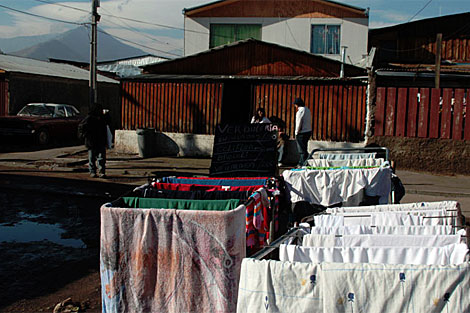 La Chimba, una de los cientos de poblaciones pobres de Santiago. | Jorge Barreno