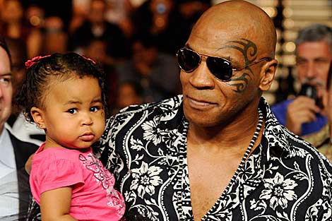 Mike Tyson y su hija Milan en Las Vegas. | AFP