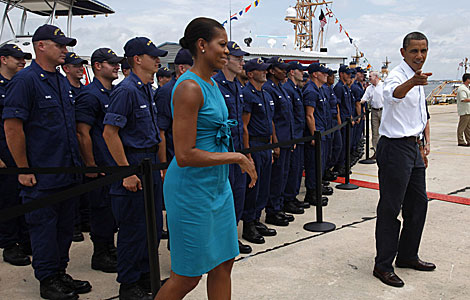 Obama y Michelle en Panama City. I Reuters