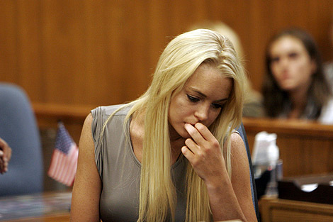 La actriz Lindsay Lohan en el tribunal. | Efe