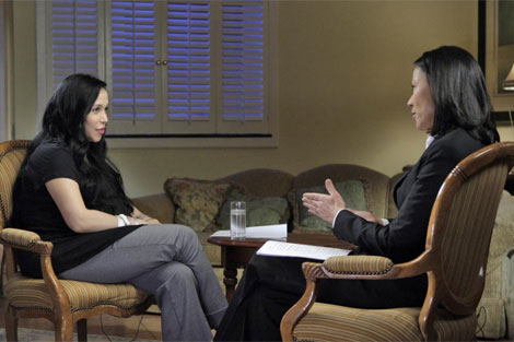 Nadya Suleman en una entrevista de la NBC.