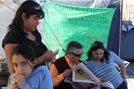 Los Reygada Rojas en el campamento dnde viven precariamente. | Jorge Barreno