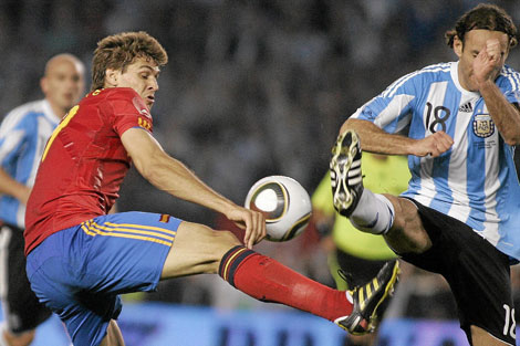 Partido amistoso entre España y Argentina. | ELMUNDO.es