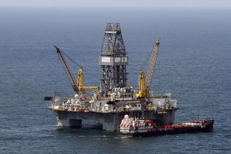 Una plataforma de BP en el Golfo de Mxico a la altura de las costas de Louisiana. | AP