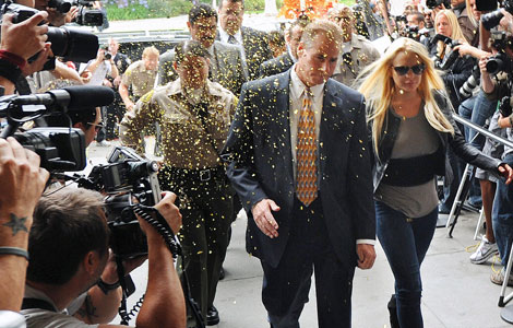 Lindsay Lohan llegando a los juzgados de Beverly Hills. I Reuters