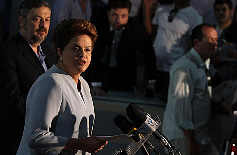 Dilma Rousseff, durante su rueda de prensa este jueves en Brasilia. | AP