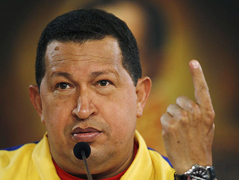 Hugo Chávez durante su comparecencia ante la prensa en Caracas. | Reuters