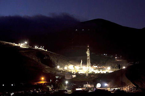 Vista general del yacimiento San Jos, cerca a Copiap (Chile).l Efe