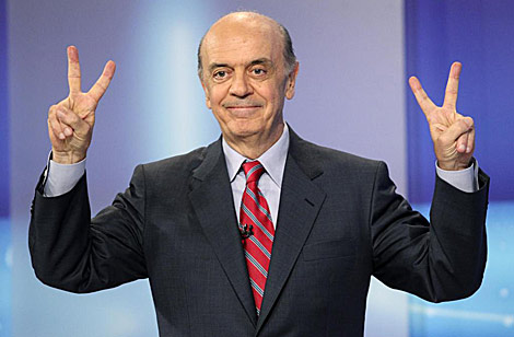 José Serra, antes del último debate en TV Globo. | Reuters