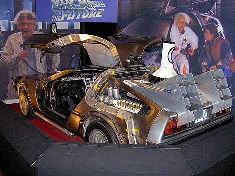 El coche utilizado en la pelcula de 'Regreso al futuro'.