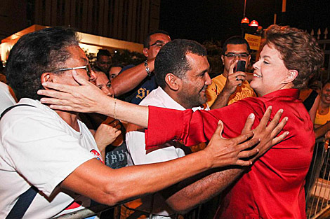 Dilma Rousseff, durante un acto de campaa en Teresina. | Reuters