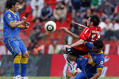 Independiente y Boca en el partido donde hubo insultos racistas. | Reuters