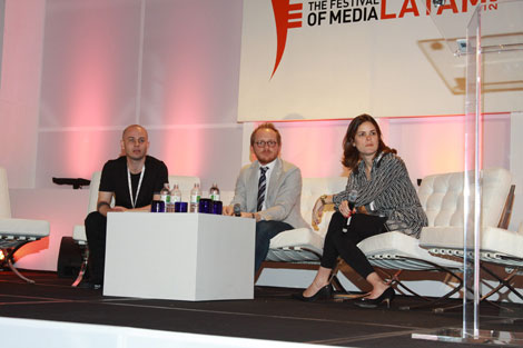Tres ejecutivos que participan de la conferencia 'The Festival of Media. Latam 2010'. | Efe