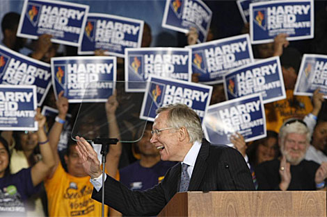 Harry Reid en un meeting en las Vegas, Nevada. | Reuters