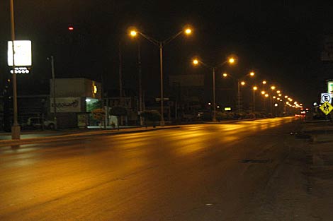 Una calle desierta en Matamoros, en el estado de Tamaulipas. | Efe
