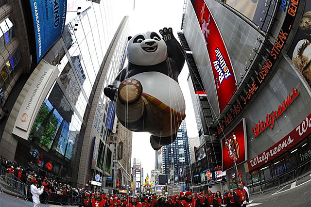 El desfile de la tienda Macy's en Nueva York por el Día de Acción de Gracias. | AFP