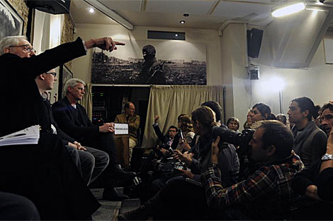Conferencia de prensa del vocero de Wikileaks, el 1 de diciembre. | Reuters