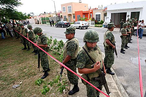 Soldados del Ejrcito de Mxico en Cancn. | Efe