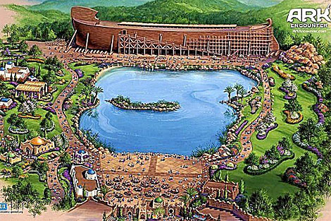 Boceto del proyecto para construir una imitación del Arca de Noé en Kentucky.