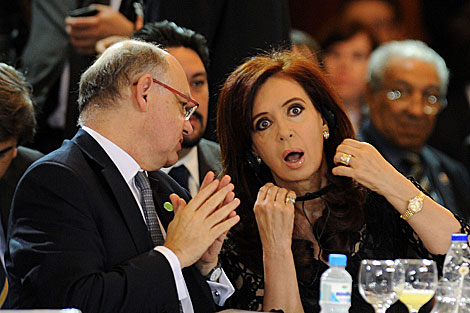 El canciller Timerman y la presidenta Cristina Kirchner. | AFP