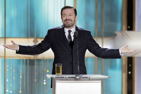 Ricky Gervais durante la gala de los Globos de Oro. | AP